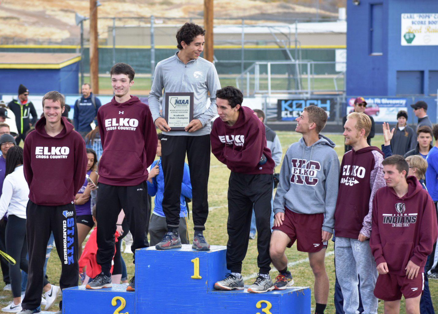 Elko boys cross country 2017 state runner-up